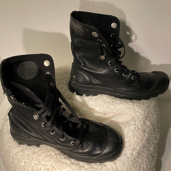 Palladium Black Leather Boots - Picture 3 of 6